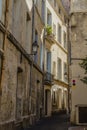 The old streets of Montpellier Royalty Free Stock Photo