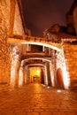 Old streets night in Tallinn. Estonia. Europe Royalty Free Stock Photo