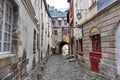 Old streets of Rennes, France
