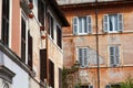 Old streets in Rione Trastevere, Rome Italy