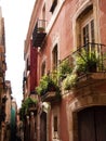 Old streets of Tarragona, Autonomous community of Catalonia, Spain. Royalty Free Stock Photo