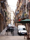 Old streets of Tarragona, Autonomous community of Catalonia, Spain. Royalty Free Stock Photo