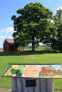 Old structure and audio display,Saratoga Battlefield,September,2014