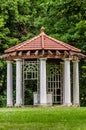 Really old structure Gazebo at the Longview Farm Mansion. Royalty Free Stock Photo