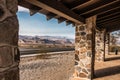 Old structure and road in Death valley National Park Royalty Free Stock Photo