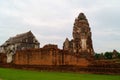 Old Stupa in Wat Phra Sri Rattana Mahathat Lopburi Thailand