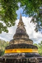 Old Stupa of Wat Phra Sing Ancient Temple of Chiangmai, Thailand