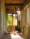 Old style and abandoned house in central Chile