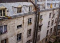 Old Style Apartment Building With Dormer Windows, Paris, France