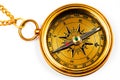 Old style brass compass Royalty Free Stock Photo