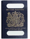 Old style british passport Royalty Free Stock Photo