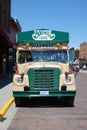 Old style bus for sightseeing in Deadwood, South Dakota