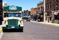 Old style bus for sightseeing in Deadwood, South Dakota
