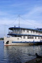 Old style cruise steam wheel ship Royalty Free Stock Photo