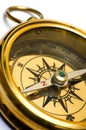 Old style gold compass