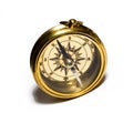 Old style gold compass