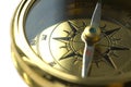 Old style gold compass