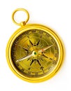 Old style gold compass