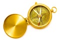 Old style gold compass