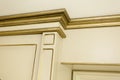 Old style golden detail in a villa house