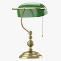 Old-style green-domed lamp design