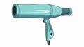 Contemporary Cartoonish Hair Dryer On White Background