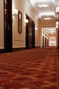old style hotel hallways