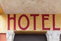 Hotel Golden Sign