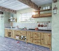 Old-style kitchen interior