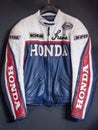 Dainese leather jacket from the 90s Royalty Free Stock Photo