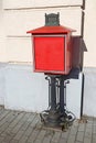 Old style mailbox on the street Royalty Free Stock Photo