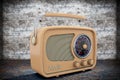 Old Style Photo. Closeup Vintage Radio Royalty Free Stock Photo