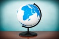 Old Style Photo. World desktop globe Royalty Free Stock Photo