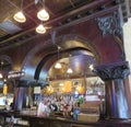 Old Style Saloon No. 10, 1876,ornate bar, Wild Bill Hickok`s Death Chair on display in historic downtown Deadwood South Dakota