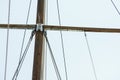 Old style ship`s mast detail Royalty Free Stock Photo