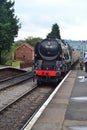 Old style steam engine train