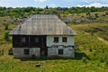 Old style stone and wood house at Pester plateau Royalty Free Stock Photo