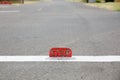 Old style street level stop sign Royalty Free Stock Photo