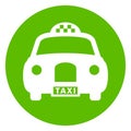 Old style taxi vector icon