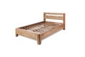 old style teak bed on white background