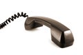 Old style telephone receiver isolated Royalty Free Stock Photo