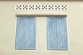 Old style of vintage white painted on wood window. Royalty Free Stock Photo