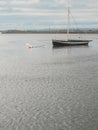 Old style wooden boat in Galway bay, Fine example of old craftsmanship and tradition