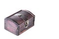 An old style wooden jewelry box Royalty Free Stock Photo