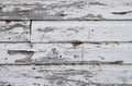 Old style  wooden wall background. Painted  white and cracked. Royalty Free Stock Photo