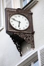 Old stylish external clock Royalty Free Stock Photo