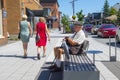 Old stylish man, Magog, Quebec, Canada