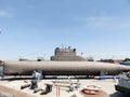 Old submarine in the marine museum