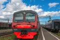 Old Suburban train at the station