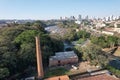 Old Sugar Mill, and Piracicaba river, at Piraciaba, Brazil Royalty Free Stock Photo